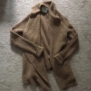 Abercrombie and Fitch tan sweater cardigan XS